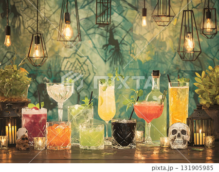 Vibrant and Spooky Halloween Party Cocktails 131905985
