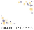 黄色と紫のシンプルな水彩の菜の花フレーム 131906599