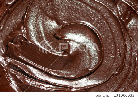 Rich chocolate sauce texture 131906933