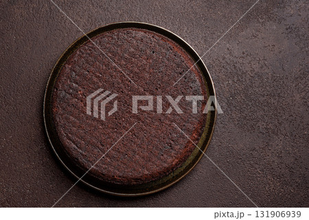 Chocolate sponge cake 131906939