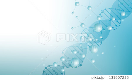 Structure molecule and communication. Dna, atom, neurons. Scientific concept for your design. Connected lines with dots. Medical, technology, chemistry, science background. illustration Structure molecule and communication. Dna, atom, neurons. Scientific concept for your design. Connected lines with dots. Medical, technology, chemistry, science background. illustration 131907236