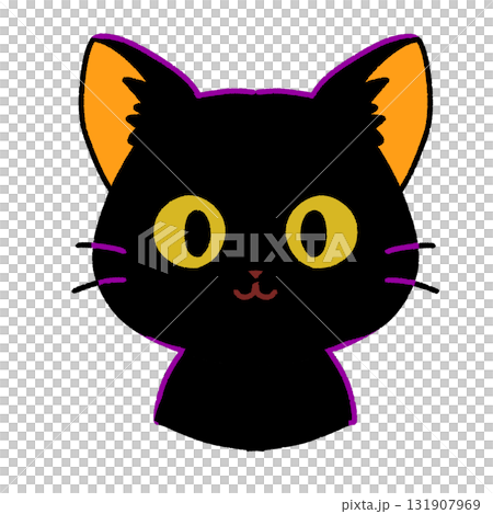 萬聖節貓插圖 萬聖節貓插圖 131907969