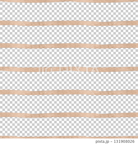 Seamless striped pattern. Light brown watercolor stripes. A simple and straightforward print for pillows, tablecloths, and other fabrics. Contemporary style Seamless striped pattern. Light brown watercolor stripes. A simple and straightforward print for pillows, tablecloths, and other fabrics. Contemporary style 131908026