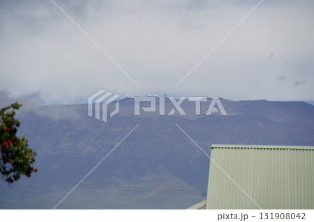 ハワイ島のマウナ・ケア山頂の天体望遠鏡 ハワイ島のマウナ・ケア山頂の天体望遠鏡 131908042
