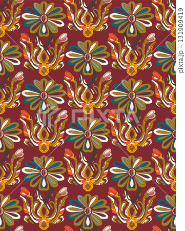 seamless pattern with flowers seamless pattern with flowers 131909419