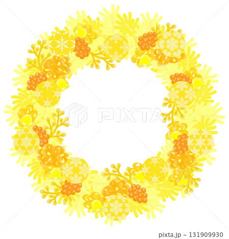 クリスマスリースのイラスト クリスマスリースのイラスト 131909930