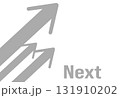 上昇イメージのシンプルな矢印の背景イラスト 131910202
