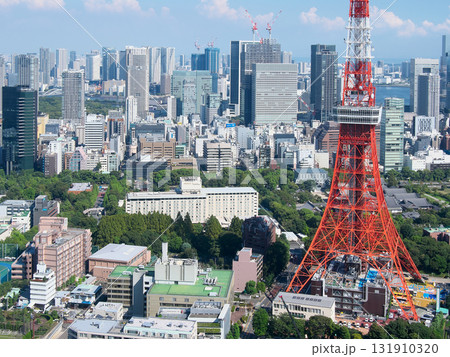 麻布台ヒルズより望む東京タワー・芝公園・浜松町方面の眺望 都市景観(2025年9月) 麻布台ヒルズより望む東京タワー・芝公園・浜松町方面の眺望 都市景観(2025年9月) 131910320