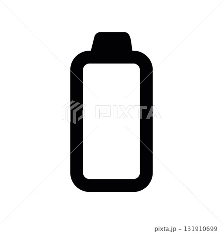 Simple black vector icon with a theme battery, indicator 131910699