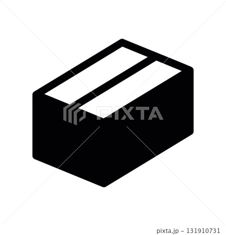 Simple black vector icon with a theme box Simple black vector icon with a theme box 131910731