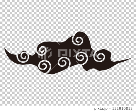 Chinese-style cloud illustrations New Year's materials Chinese-style cloud illustrations New Year's materials 131910815
