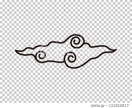 Chinese-style cloud illustrations New Year's materials Chinese-style cloud illustrations New Year's materials 131910817