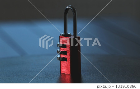 Red Coding Pad Lock For Luggage And Lockers 131910866
