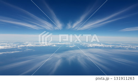 ミニマルで美しい巻雲の構図 131911263