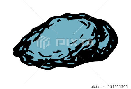 Vector drawing. Small Asteroid in the sky Vector drawing. Small Asteroid in the sky 131911363