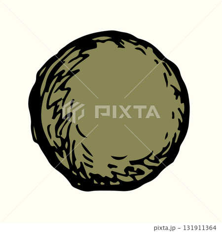 Vector drawing. Small Asteroid in the sky Vector drawing. Small Asteroid in the sky 131911364