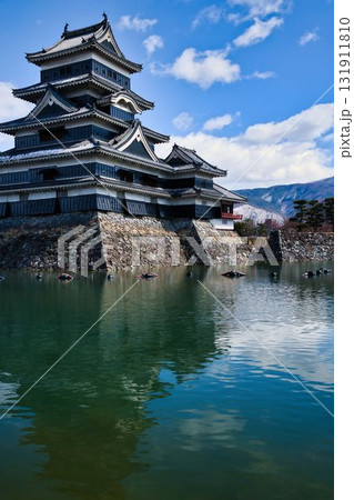 早春の国宝松本城 131911810