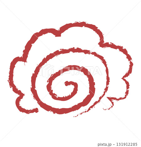 赤い線で描かれたシンプルな手書きのはなまる 赤い線で描かれたシンプルな手書きのはなまる 131912285