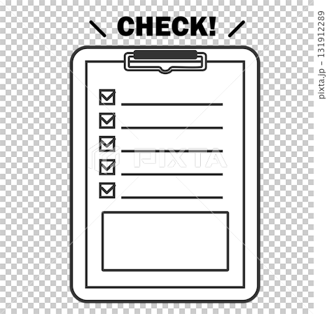 Stationery: Questionnaires held down on a clipboard, vertical 131912289