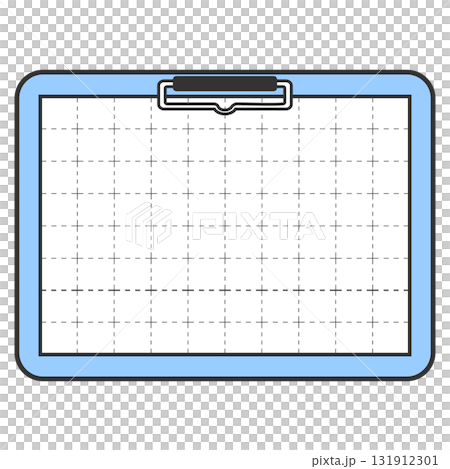 Stationery: Paper held down with a clipboard, horizontal 131912301