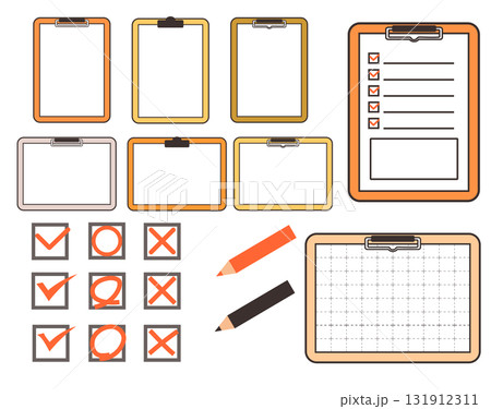 シンプルなチェックマークとバインダー 131912311
