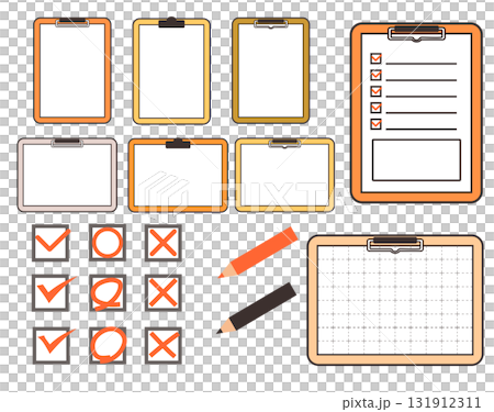 シンプルなチェックマークとバインダー 131912311