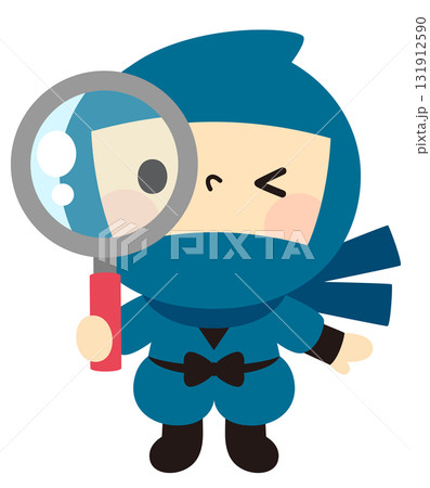 虫眼鏡を持っている忍者 131912590