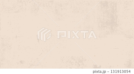 Brown grainy paper texture. Rice paper with grunge neutral colors dust. Craft recycle material. Neutral tone daub background. Pale eggshell backdrop. Natural creamy canvas. Vector illustration 131913054