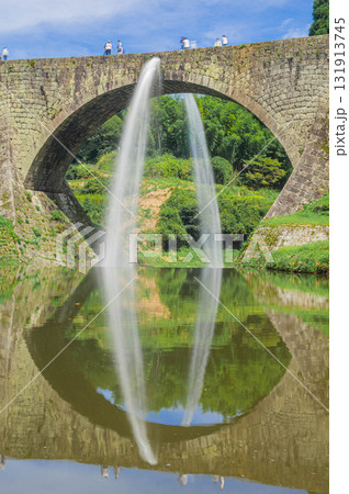 通潤橋の放水 通潤橋の放水 131913745