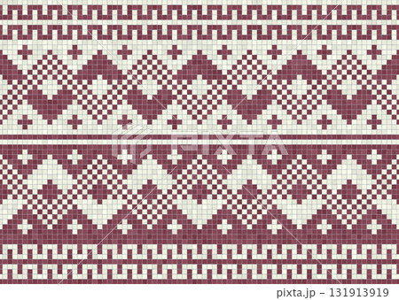 Scandinavian mosaic vector pattern 65 131913919