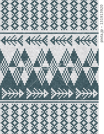 Scandinavian mosaic vector pattern 66 131913920