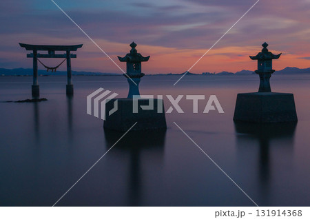 夕方の永尾剱神社 131914368