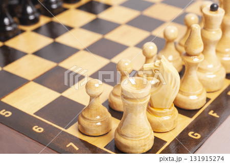 Chess board with chess pieces Chess board with chess pieces 131915274