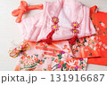 七五三イメージの女の子の着物と被布 131916687