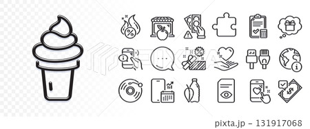Call center, Heart rating and Ice cream line icons for web app. Glare of light effect. Message icon. Pack of View document, Accepted payment, Phone calendar pictogram icons. Vector Call center, Heart rating and Ice cream line icons for web app. Glare of light effect. Message icon. Pack of View document, Accepted payment, Phone calendar pictogram icons. Vector 131917068