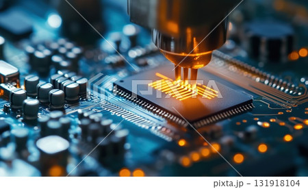 Assembly Of Chips In State Assembly Of Chips In State 131918104