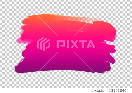 Brush label stripe purple pink. Pink watercolor hand drawn isolated stroke stain on background. Water color wet brush paint aquarelle illustration. 131918464