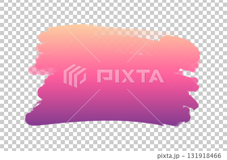 Brush label stripe purple pink. Pink watercolor hand drawn isolated stroke stain on background. Water color wet brush paint aquarelle illustration. 131918466