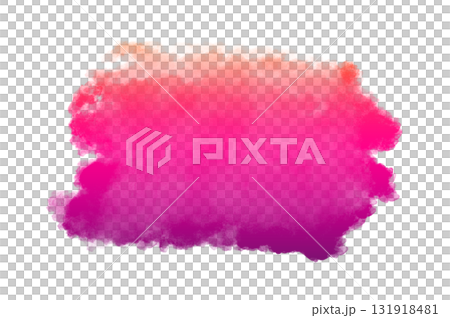 Brush label stripe purple pink. Pink watercolor hand drawn isolated stroke stain on background. Water color wet brush paint aquarelle illustration. 131918481