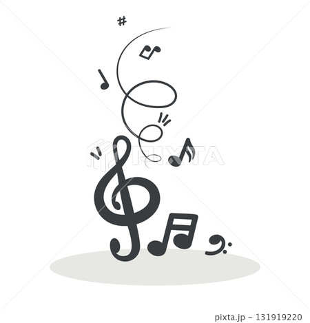 musical notes vector composition 131919220