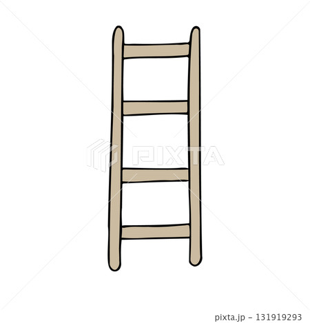 Vector hand drawn sketch doodle colored stairs Vector hand drawn sketch doodle colored stairs 131919293