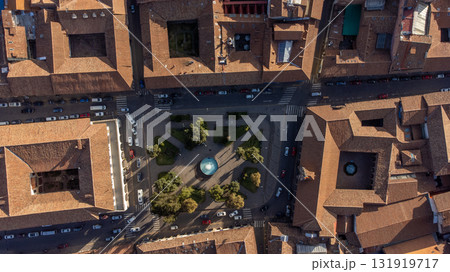 Aerial view of the city of Cusco. 131919717