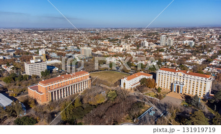 Aerial view of the city of Mendoza. 131919719