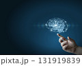 Mind connection through digital art and innovation. 131919839