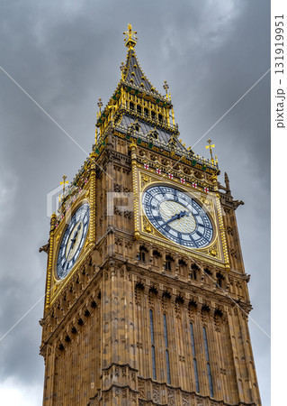 Big Ben Tower From House Of Westminster Palace In London, United Kingdom 131919951