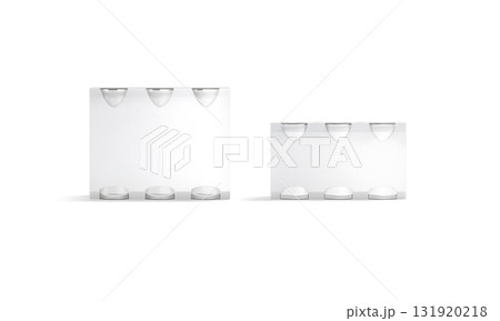 Blank white 300ml and 500ml six can cardboard pack mockup Blank white 300ml and 500ml six can cardboard pack mockup 131920218