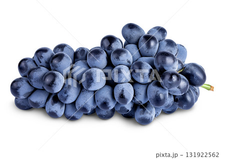 dark blue grape berry bunch isolated on white background 131922562