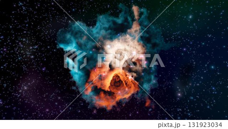 3d rendering. Space wallpaper and background. Universe with stars, constellations, galaxies, nebulae and gas and dust clouds 3d rendering. Space wallpaper and background. Universe with stars, constellations, galaxies, nebulae and gas and dust clouds 131923034