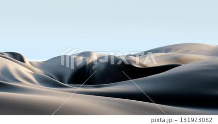 3d rendering. Light brown burlap dense crumpled fabric. Background for your design 3d rendering. Light brown burlap dense crumpled fabric. Background for your design 131923082