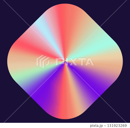Colorful holographic sticker design with...のイラスト素材 [131923269] - PIXTA